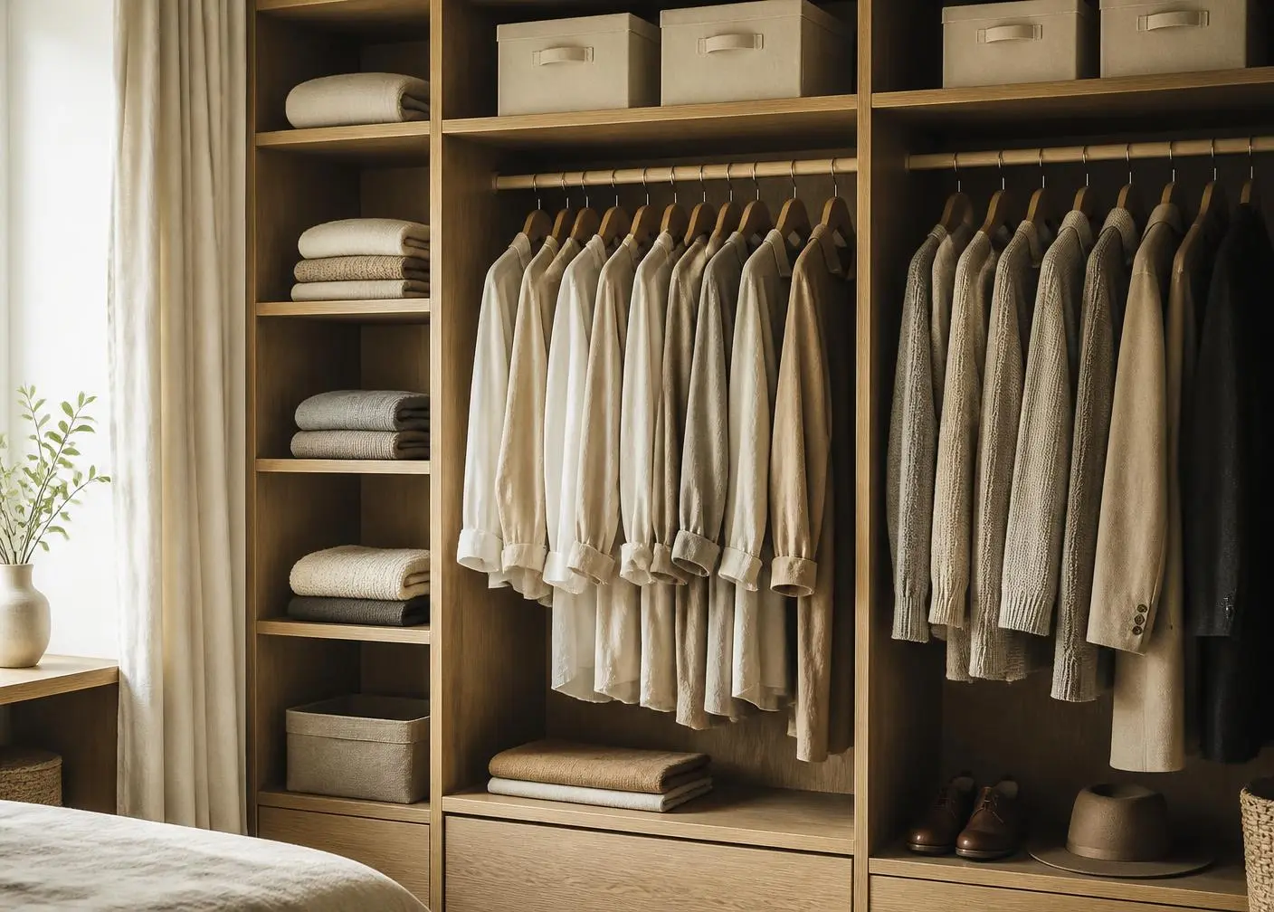 A Wardrobe That Breathes — calm home organization idea