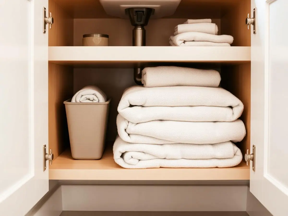Under Sink Storage Set — The Cupboard Nobody Styles, styled in a warm home interior